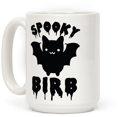 Spooky Birb Bat Coffee Mug - Am The Night Fear Me Halloween Creepy Batt Tshirts (484x484), Png Download