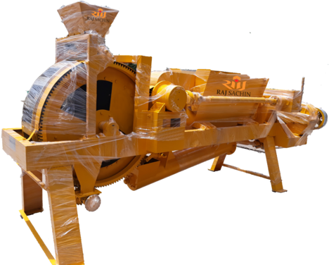 Raj Single Die Rotary Type Brick Machine - Surat (500x375), Png Download