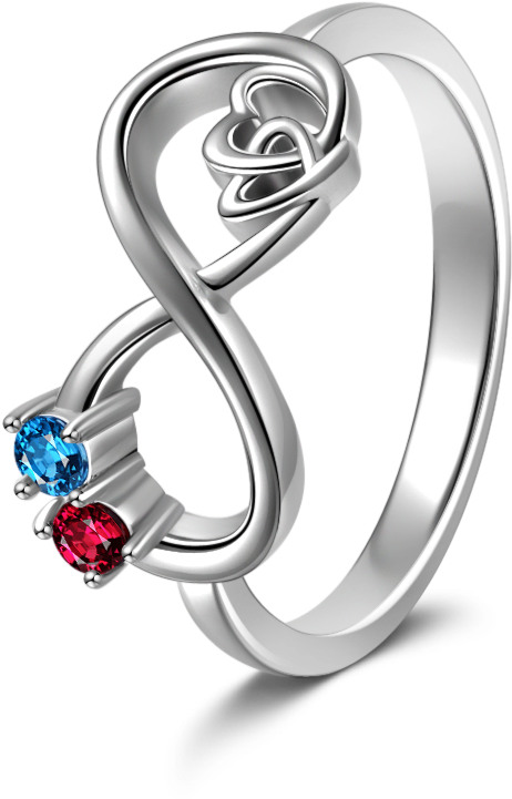 Infinity Love Eternity Birthstone Ring - Ring (800x800), Png Download