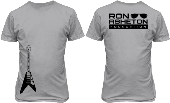 Flying V Ash Grey T-shirt - T Shirt Png Grey (611x373), Png Download