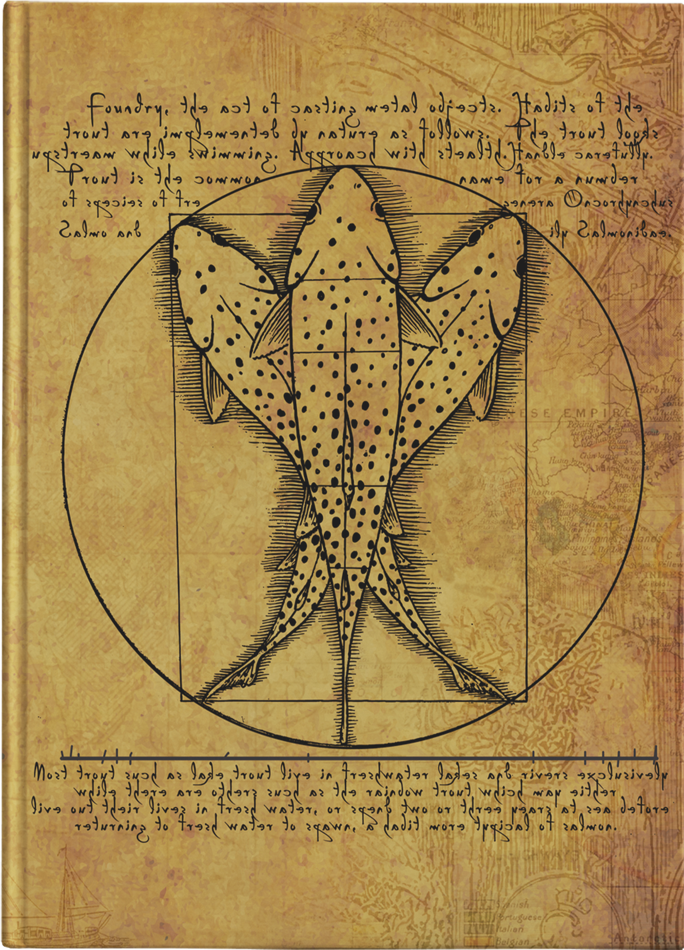 Hardcover Fishing Journal - Fishing (2000x2000), Png Download