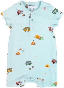 Campsite Blue Bubble Shorts Romper - Sea Apple (480x480), Png Download