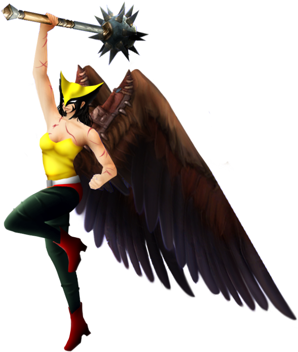 Hawkgirl Png Free Download - Hawkgirl Png (635x782), Png Download
