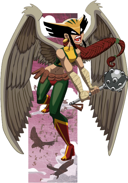 Hawkgirl Transparent Png - Hawkgirl (564x726), Png Download