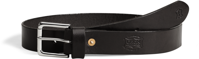 Orox Black Leather Belt Nickel Buckle - Belt (1060x530), Png Download