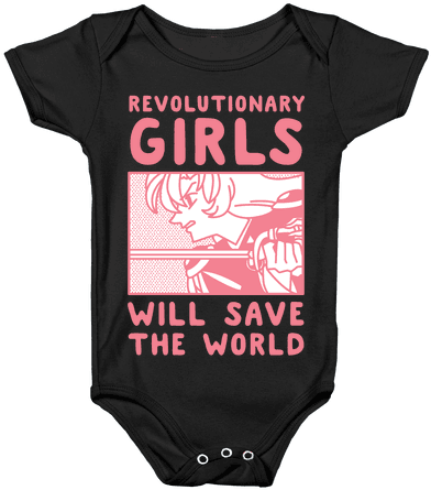 Revolutionary Girls Will Save The World Baby Onesy - Weeaboo Baby (484x484), Png Download