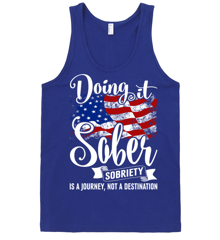 Celebrate Your Recovery With This Awesome Festive American - 2nd Doing It Sober Updated Original American Flag Party (1000x1000), Png Download