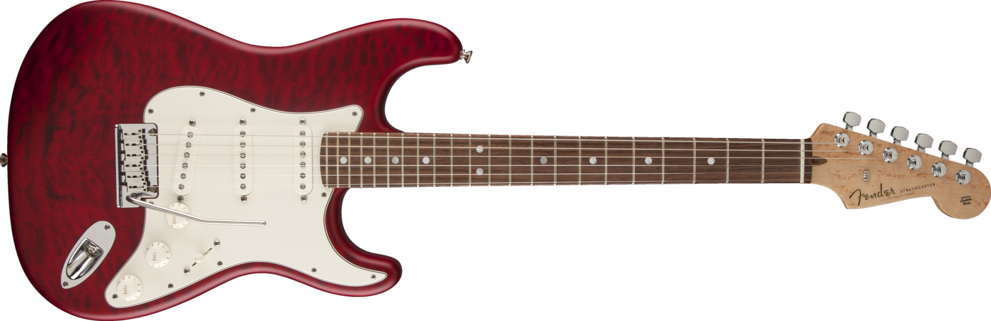 Download - Squier Standard Stratocaster Candy Apple Red (2000x648), Png Download