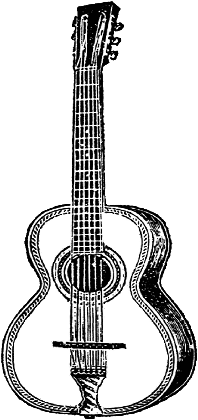 Electric Guitar Clip Art - Acoustic Guitar Clip Art (771x1600), Png Download