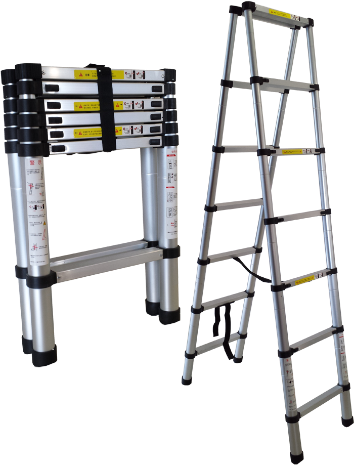 Telescopic Ladder Type B - Cimex Bg - Professional Construction Equipment (1000x1000), Png Download