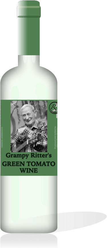 Green Tomato Wine - Domaine De Canton (594x900), Png Download
