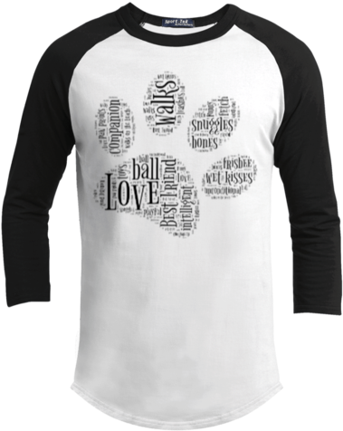 Black Paw Print Word Cloud Sporty Tee Shirt - Calistoga Junior-senior High School Wildcats Colorblock (480x480), Png Download
