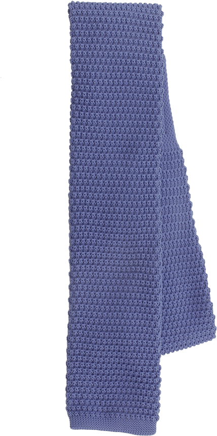 Steel Blue Square Bottom Knit Tie - Wool (1001x1001), Png Download