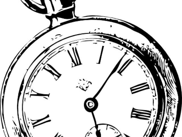 Original - Pocket Watch Clip Art (640x480), Png Download