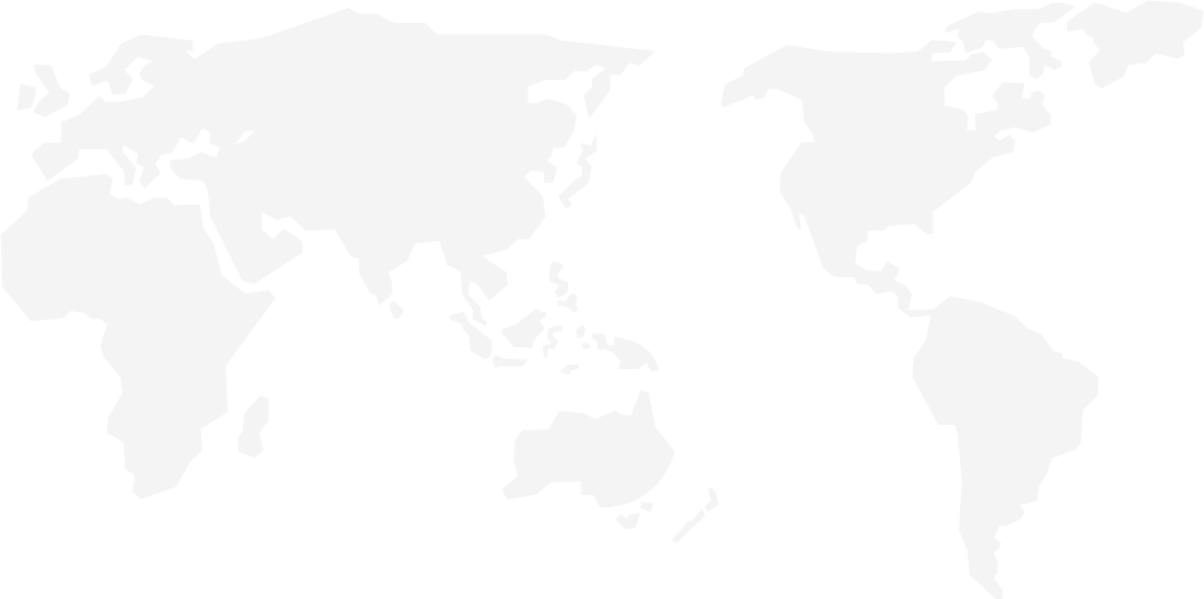 Korea China Hong Kong India Indonesia Malaysia Singapore - World Map (1100x547), Png Download