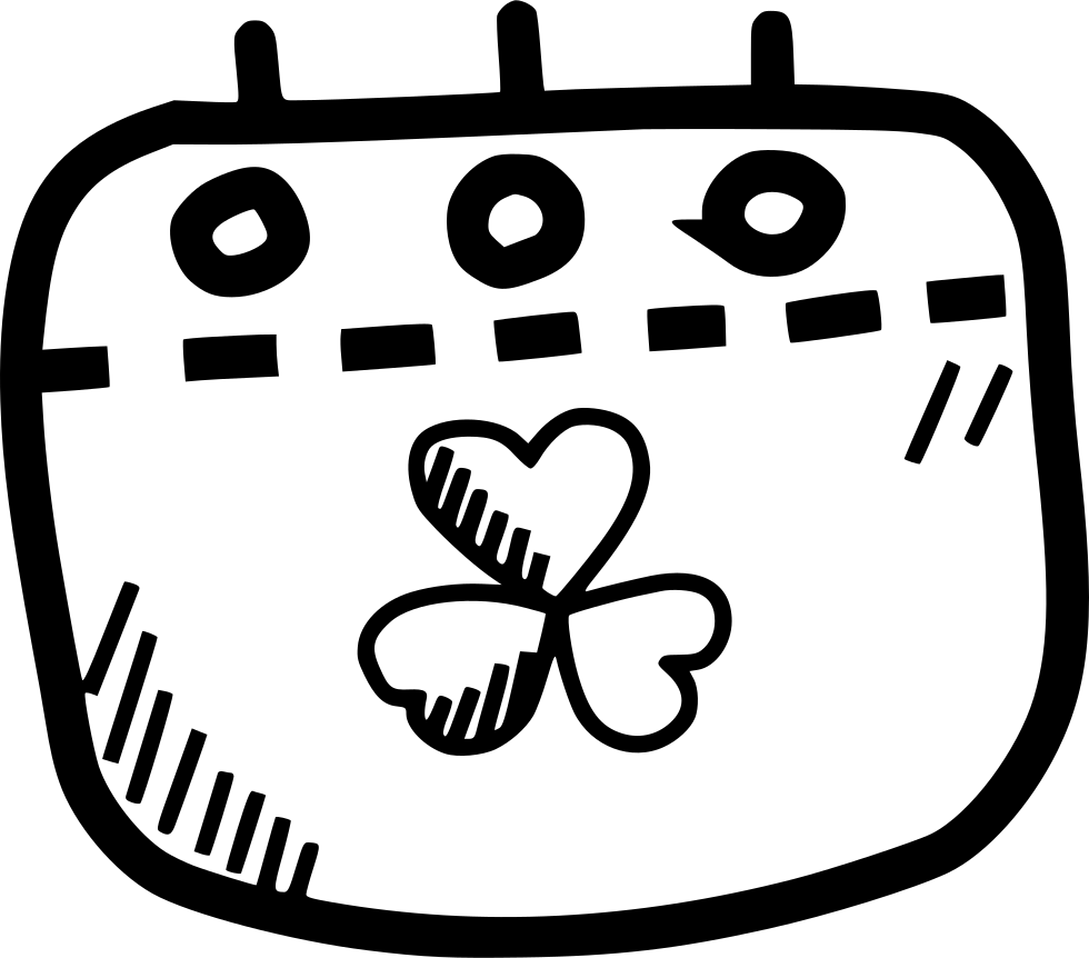 Calendar Date Festival Shamrock Comments (980x862), Png Download