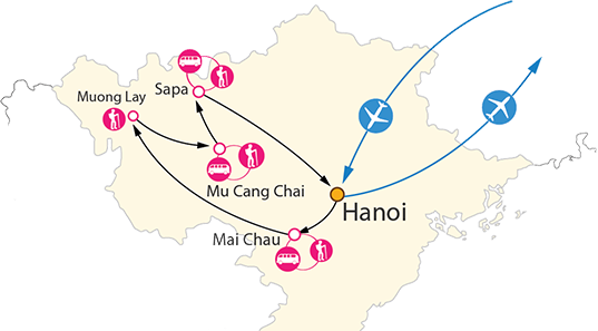 Mu Cang Chai - Vietnam Black Background (537x297), Png Download