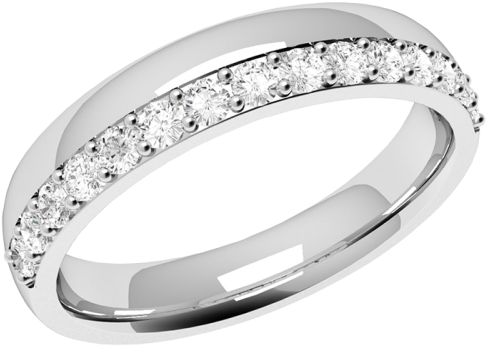 White Gold Wedding Bands - Ladies White Gold Wedding Rings (500x500), Png Download