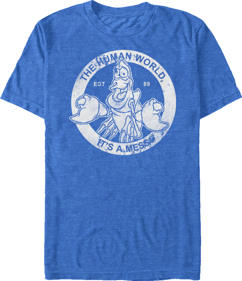 Under The Sea Little Mermaid T-shirt (780x903), Png Download