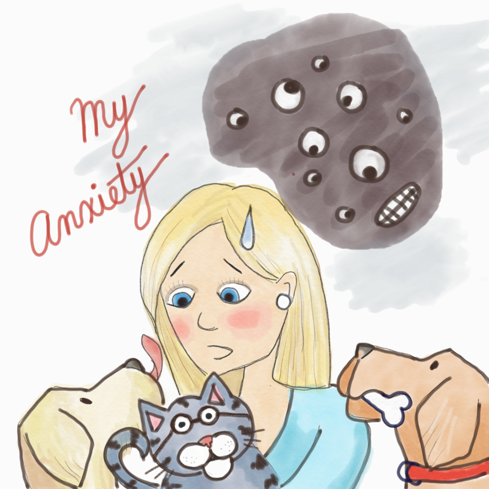 Anxiety Monster (1000x1000), Png Download