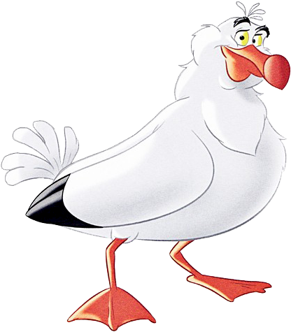 Seagull Clipart Little Mermaid - Segal From The Little Mermaid (430x487), Png Download