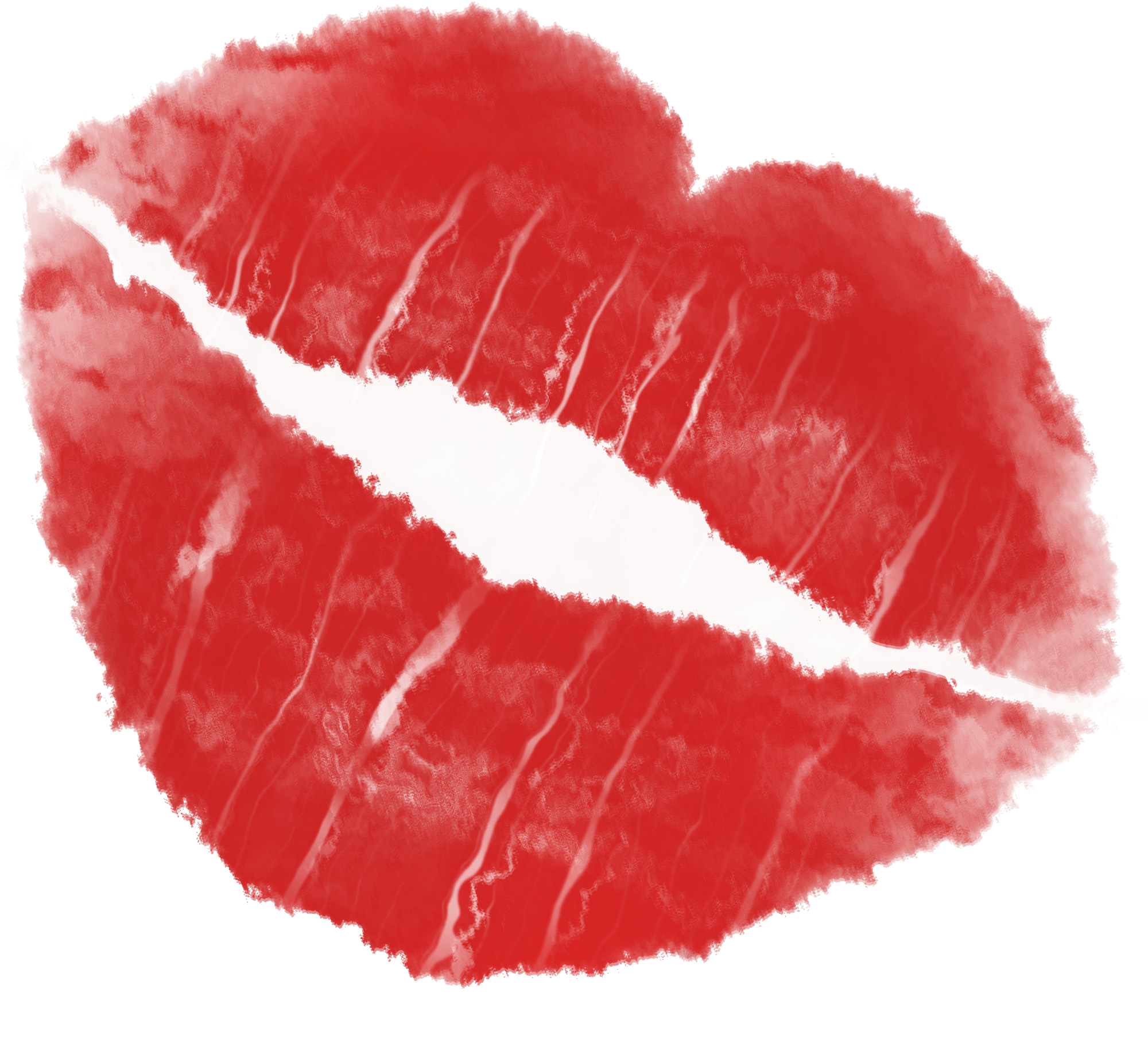Kiss Clipart Puckered Lip - Lipstick Print Transparent Background (2140x2074), Png Download