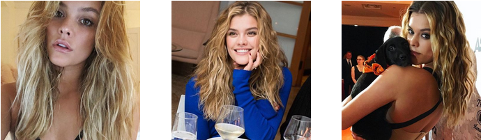Nina Agdal Nina Agdal - Blond (740x250), Png Download