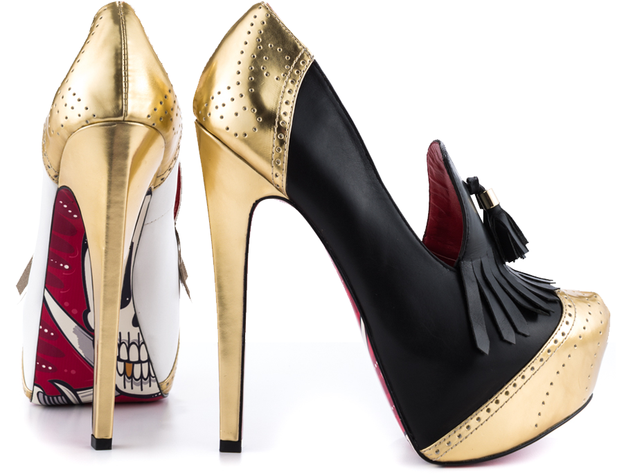 Tri-color Stiletto Tassel Moccasin - Taylor Says Women's Rummy - Black White Leather - Size (900x900), Png Download