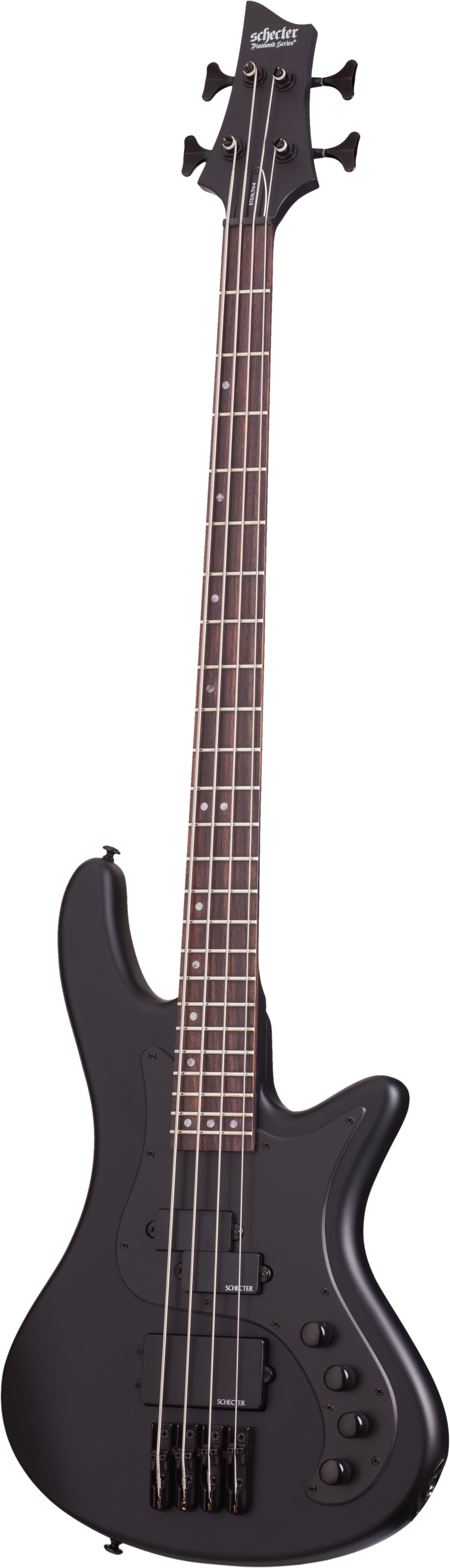 Schecter Stiletto Stealth 5 String Bass (1444x5027), Png Download
