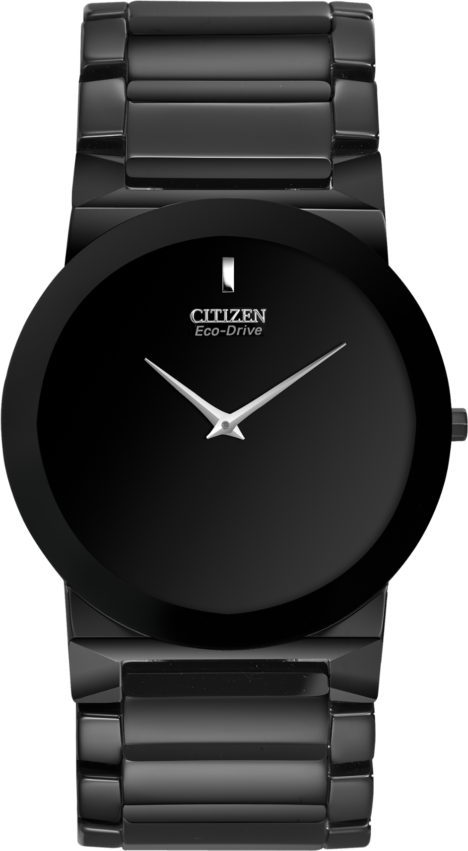 Stiletto - Ar3055-59e Men's Citizen Eco-drive Stiletto Black Ceramic (1000x1772), Png Download