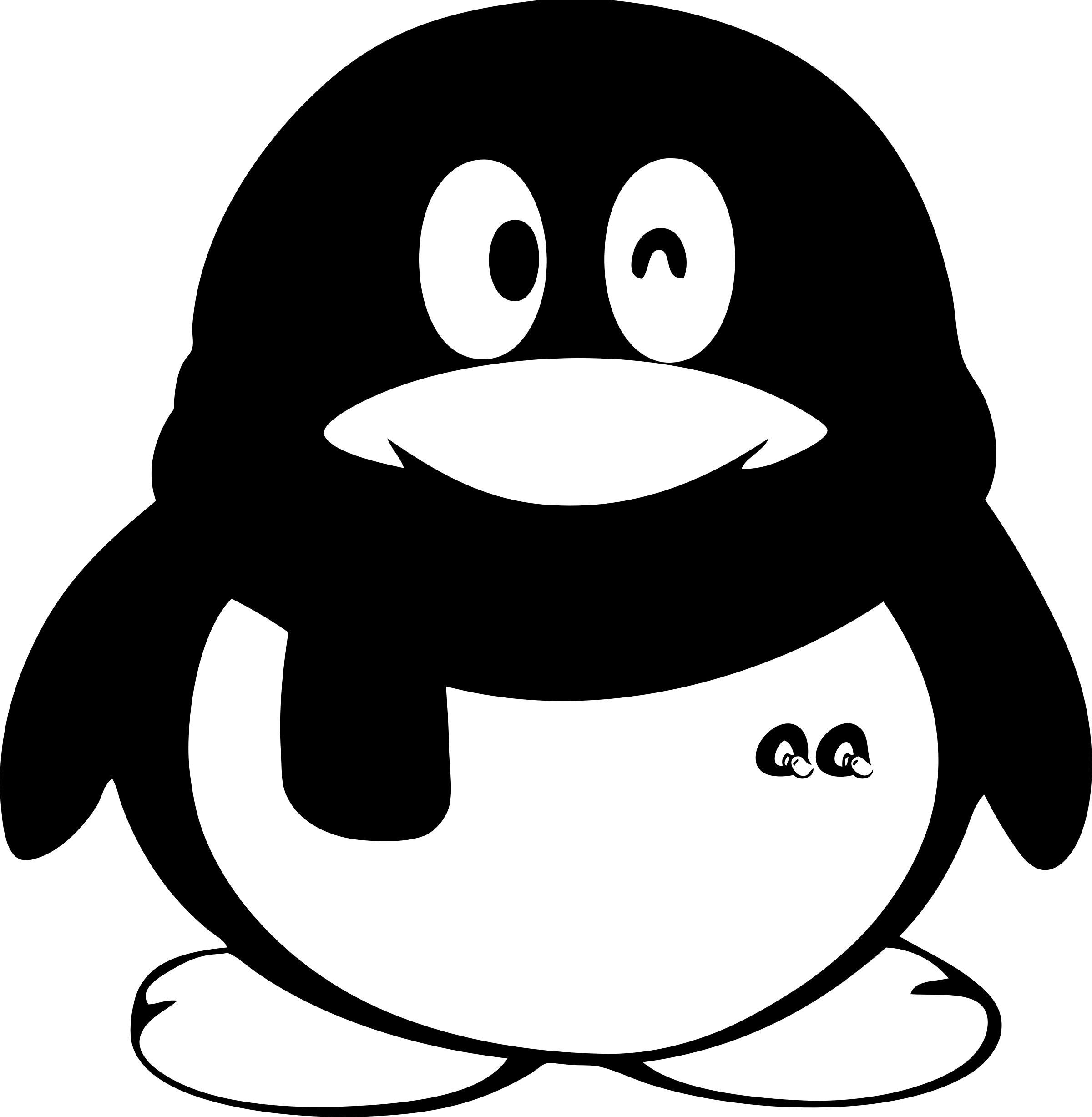 Qq Icon Logo Png Transparent - Qq Logo (2400x2455), Png Download