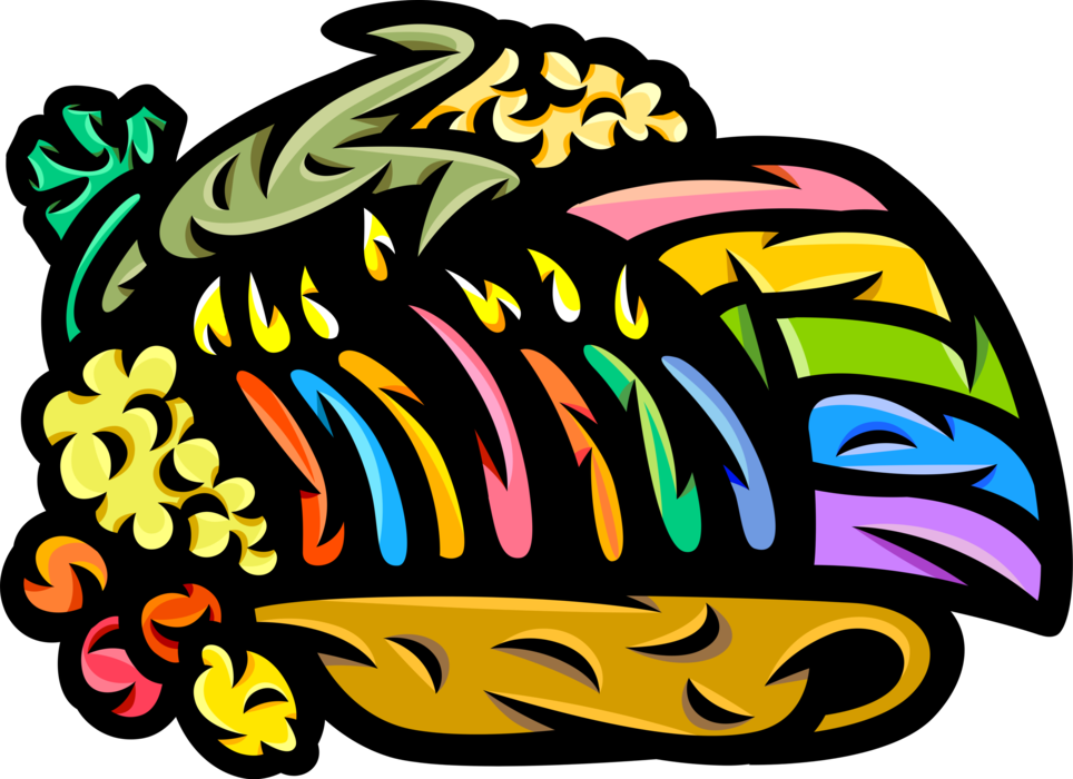 Vector Illustration Of Traditional African Kinara Candle (964x700), Png Download