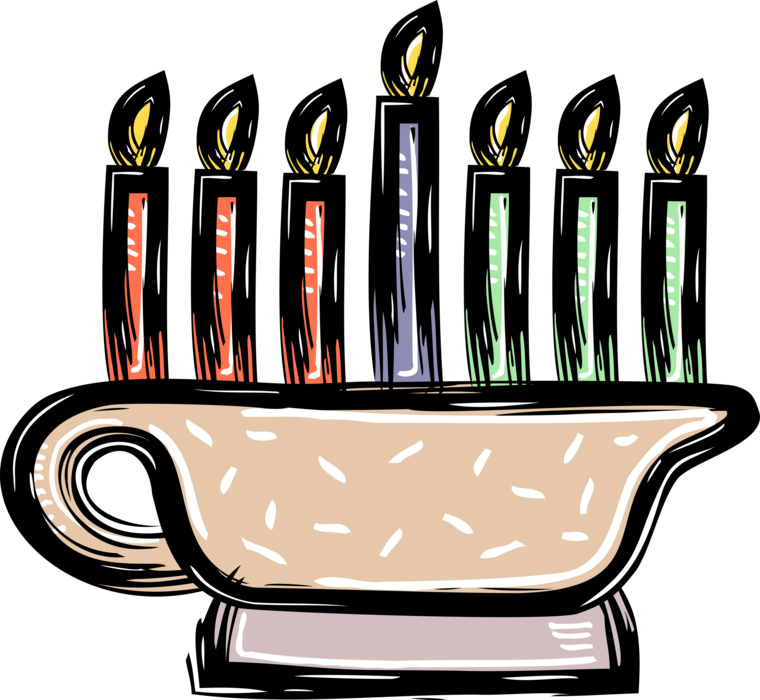 Kinara Candle Holder Of Kwanzaa - Holidays Around The World (760x700), Png Download