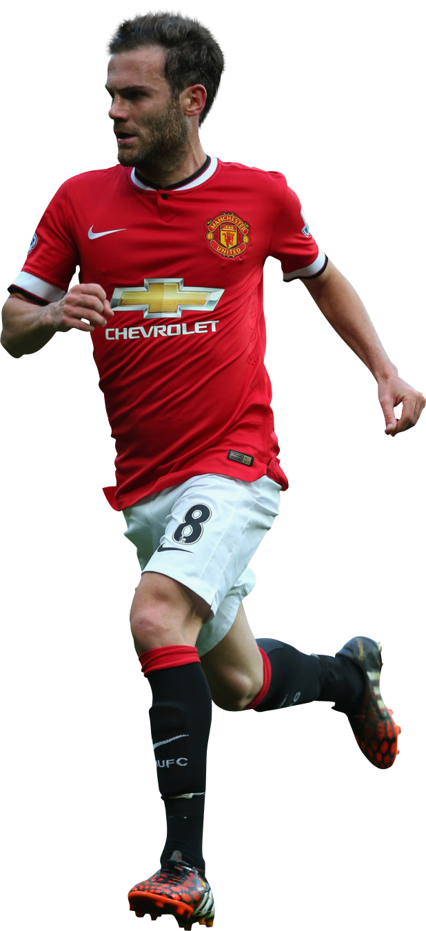 Juan Mata - Manchester United 2016 Png (618x1351), Png Download