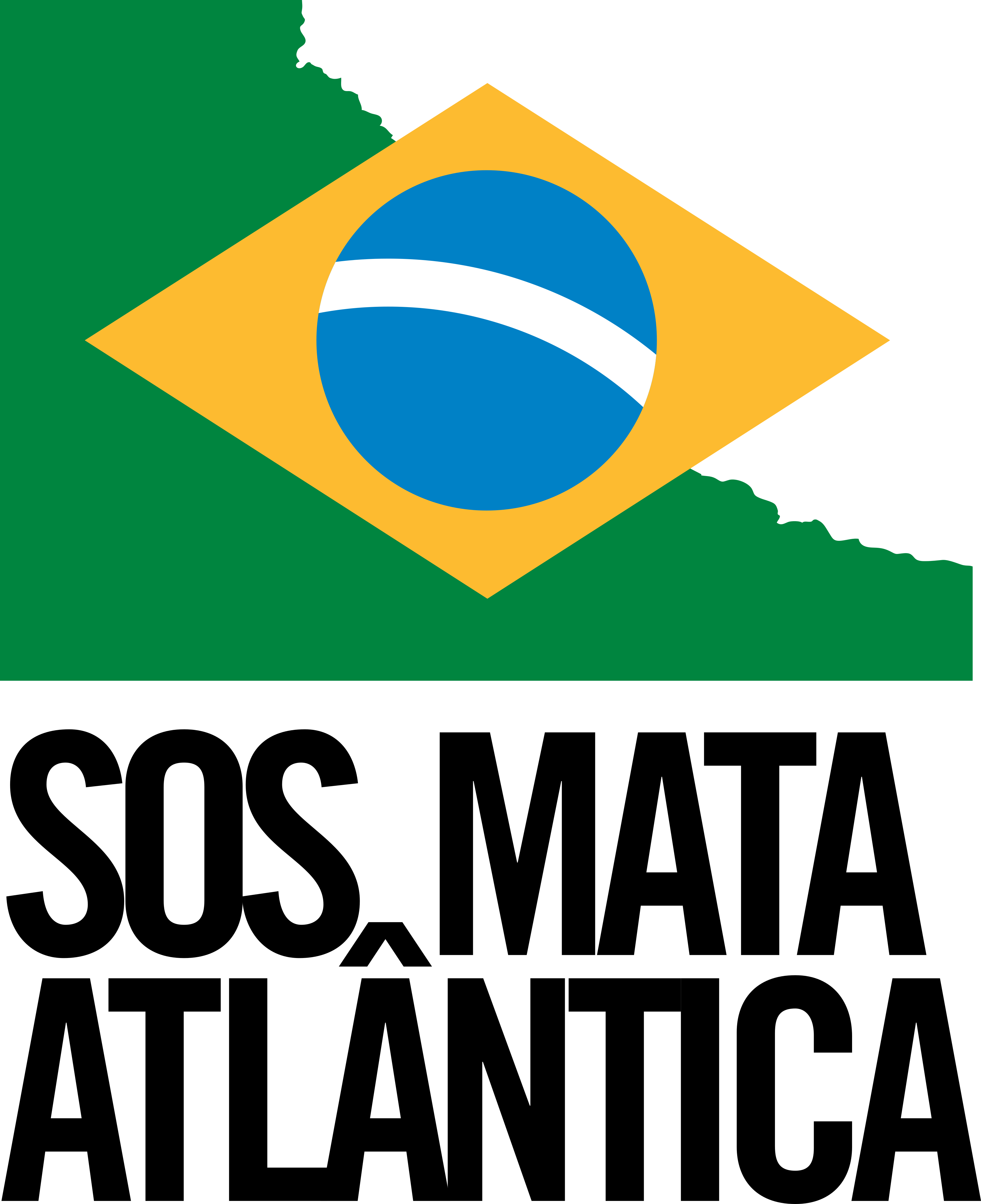 Sos Mata Atlantica Logo - Sos Mata Atlântica (3500x4297), Png Download