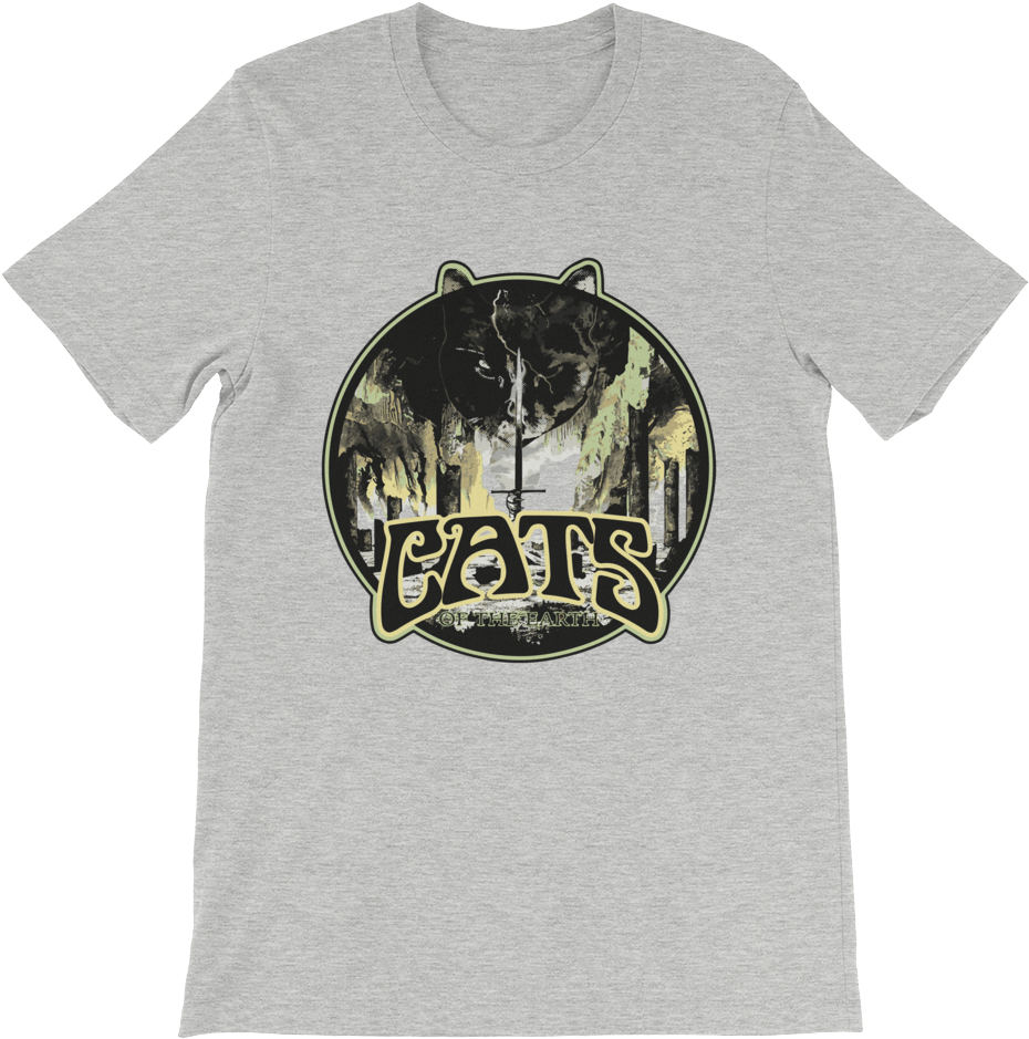 "cats Of The Earth" Men's Lightweight T, 4 Colors - Sword Gods Of The Earth Vinyl Record (1000x1000), Png Download