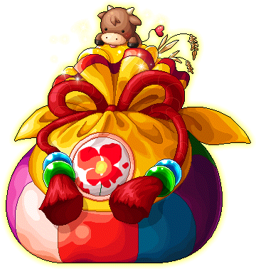 New Year's Party Pouch - Maplestory (360x378), Png Download