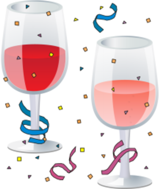 New Year Party Clip Art (600x600), Png Download