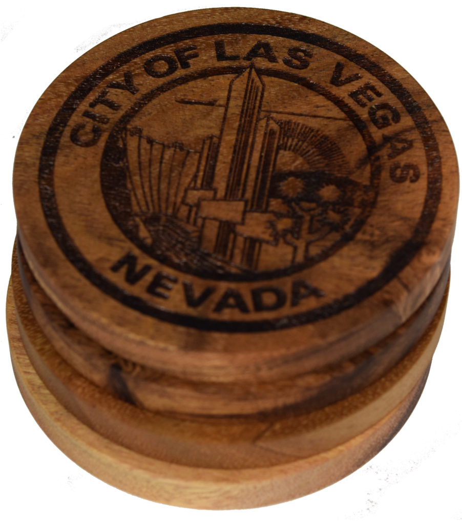City Of Las Vegas Nevada Coasters - Prestige Decanters City Of Las Vegas Nevada Coasters (439x480), Png Download