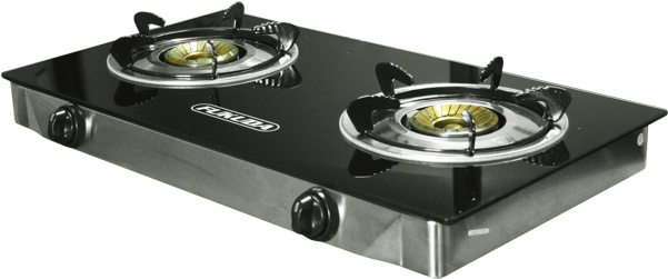 Shop Fukuda Fgs900gl Glass Top Double Burner Gas Stove - Double Burner Gas Stove (600x600), Png Download