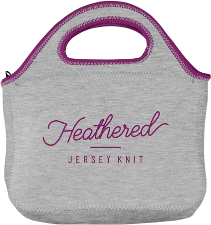 Gran Klutch Heathered Jersey Knit Neoprene Lunch Bag - Active Tank (500x500), Png Download