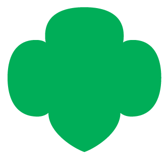 Green Trefoil With White Border - Girl Scouts Central California South (432x432), Png Download