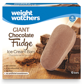 Weight Watchers Chocolate Fudge Ice Cream Bar - Weight Watchers Fudge Bars (600x350), Png Download