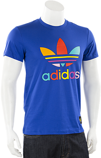 Adidas Originals Supercolor Trefoil T Shirt Bold Blue - Adidas (650x650), Png Download