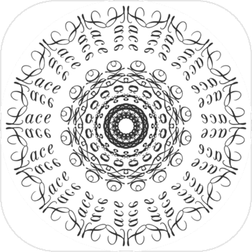 Lace Words - 丸亀 市 城 乾 小学校 (360x360), Png Download