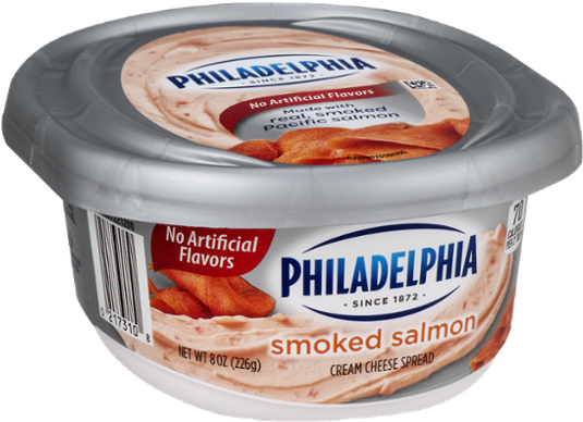 Philadelphia Cream Cheese Spread, Reduced Fat, Strawberry (600x600), Png Download