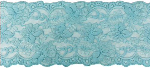 5 3/4" Aqua Stretch Lace - Lace (500x500), Png Download