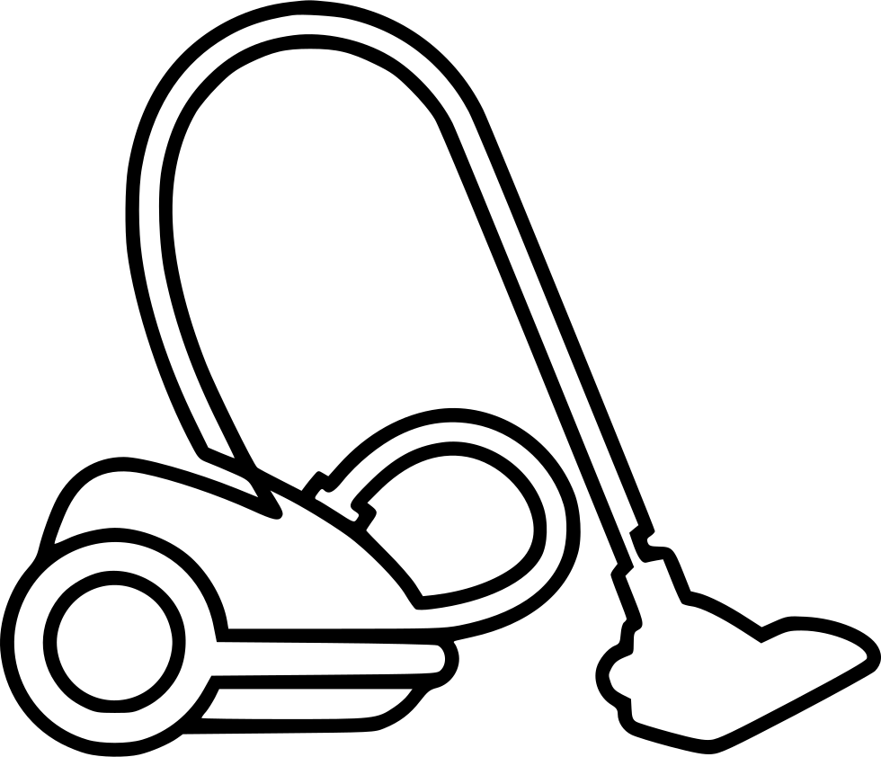 Image Free Vacuum Cleaner Svg Png - Drawing Vacuum Cleaner (980x842), Png Download