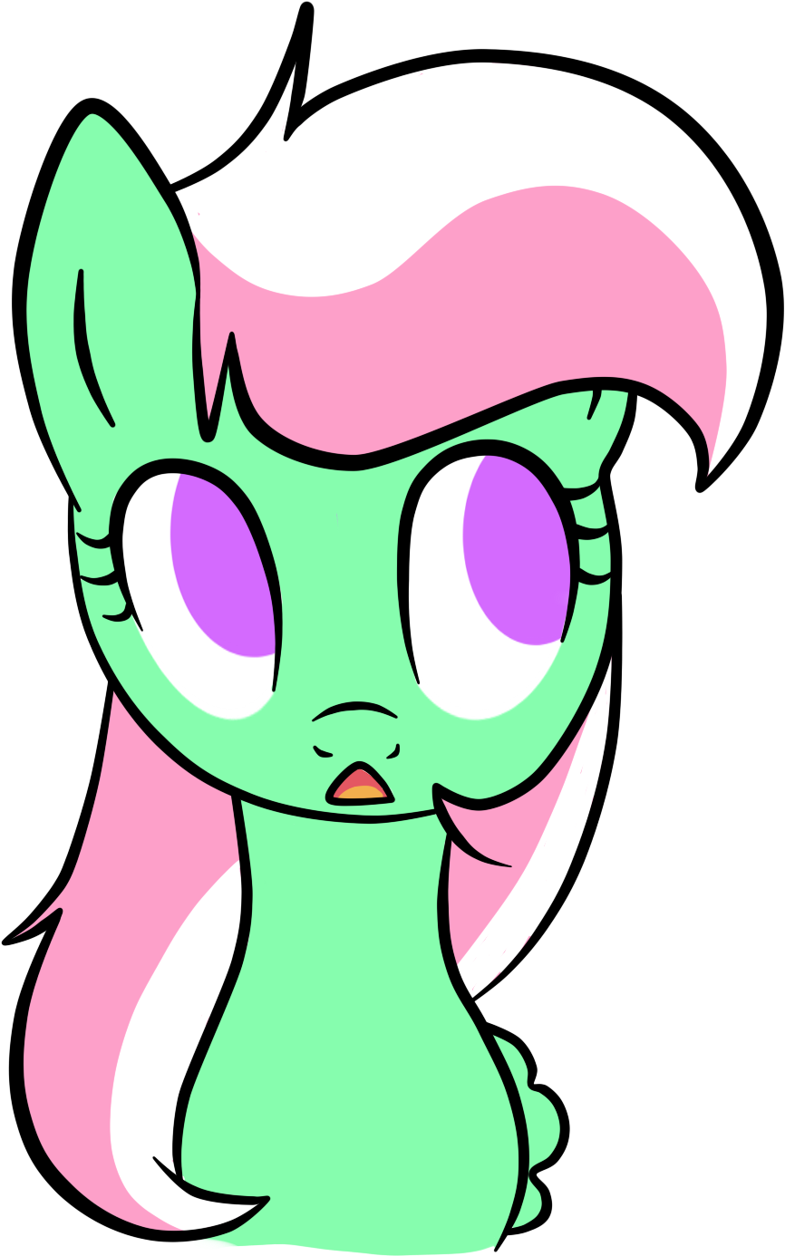 , Minty Looking Up By Akiracatz-d5f13zj ) - Cartoon (2000x2000), Png Download