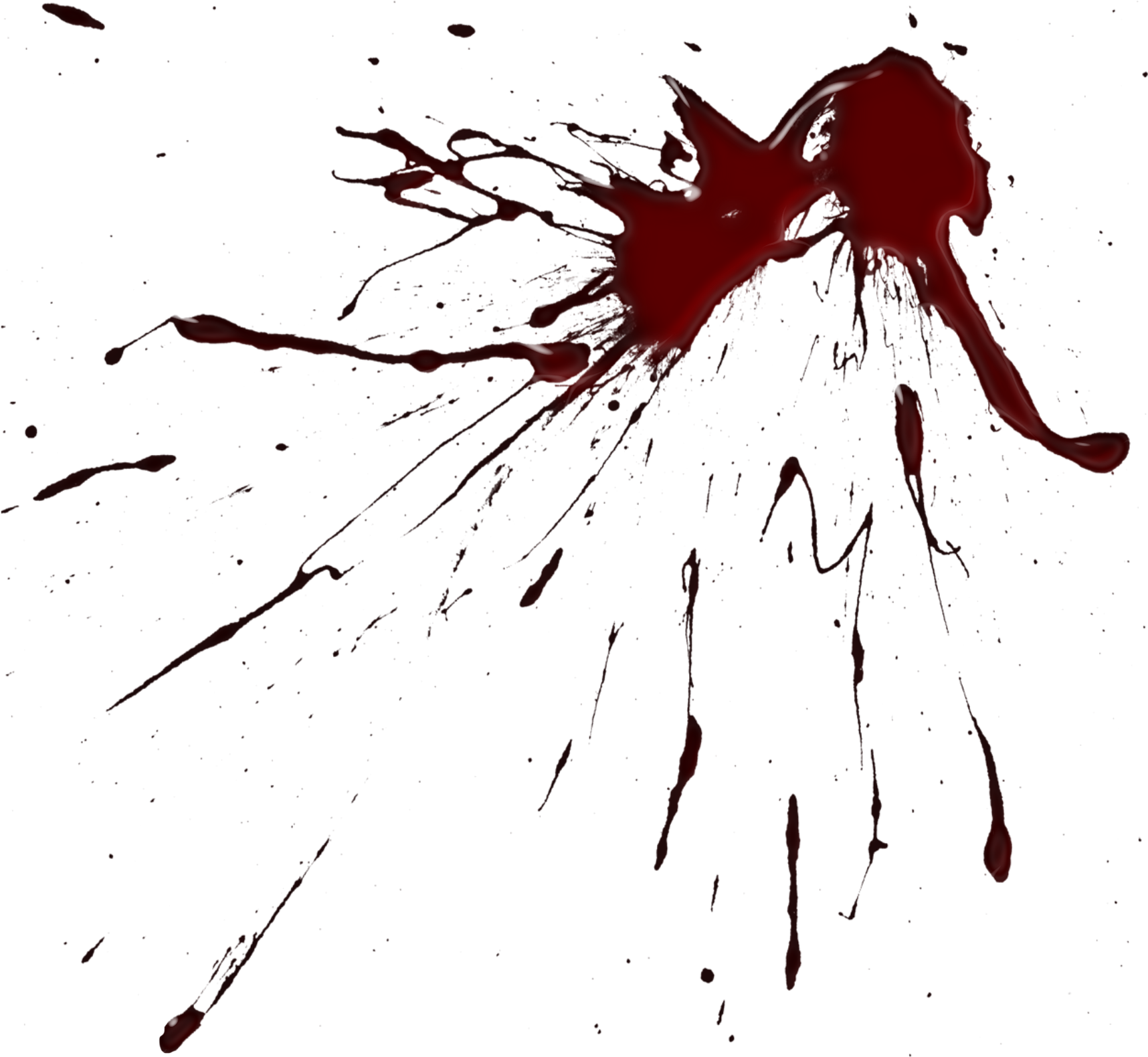 Blood Splatter Png Clipart Image - Blood Splatter Clipart Png (1730x1598), Png Download
